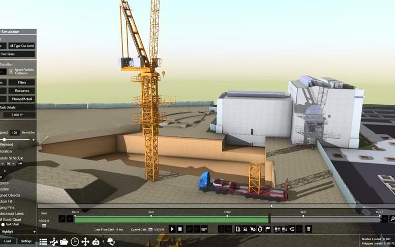 施工模拟软件中的动画功能 施工模拟软件中的动画功能 - BIM,Reivt中文网