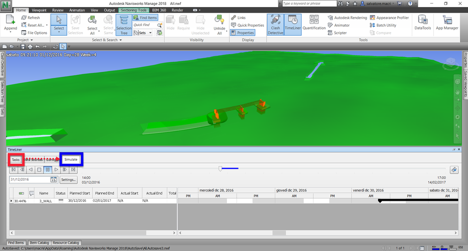 navisworks工具条中缺乏timeliner进度计划 - BIM,Reivt中文网