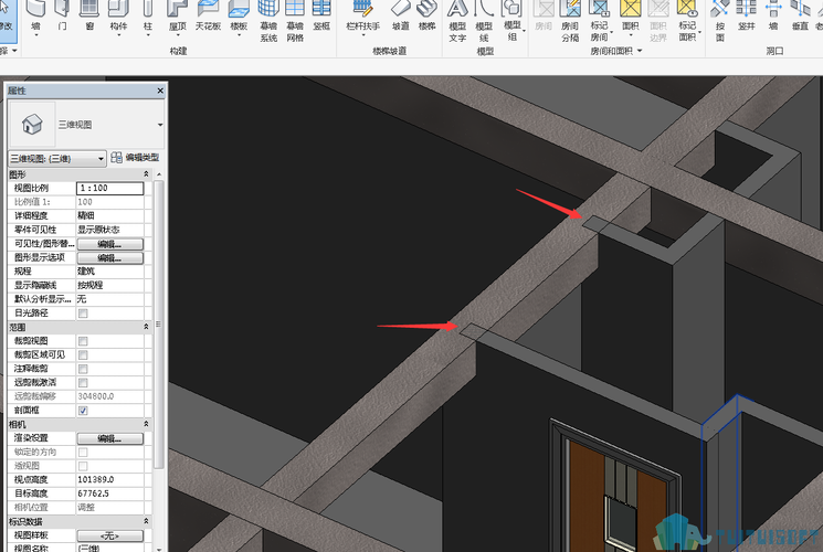 Revit中柱和梁无法连接问题