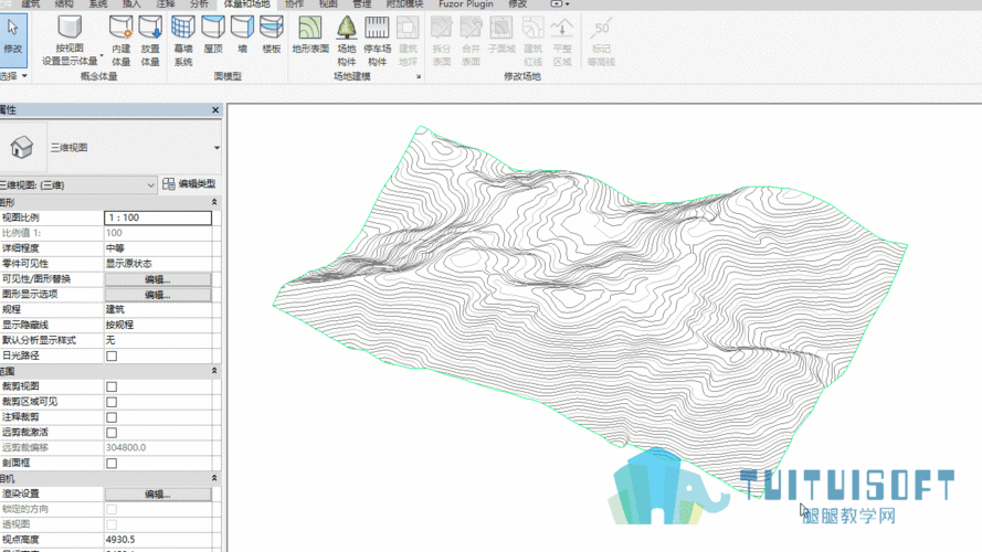 如何使用Revit绘制地形表面 如何使用Revit绘制地形表面 - BIM,Reivt中文网