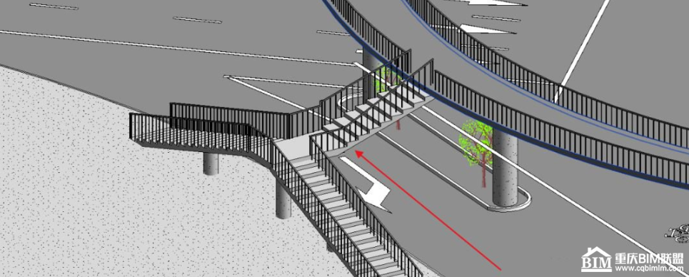 Revit软件中的楼梯栏杆扶手出现间断 Revit软件中的楼梯栏杆扶手出现间断 - BIM,Reivt中文网