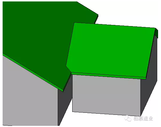 在revit中连接屋顶和连接几何图形有什么区别？