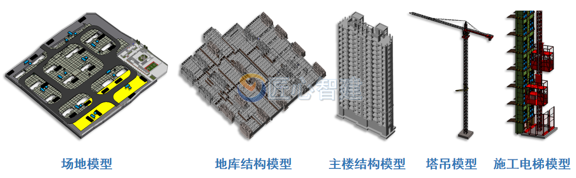 地库BIM模型|塔吊BIM模型 地库BIM模型|塔吊BIM模型