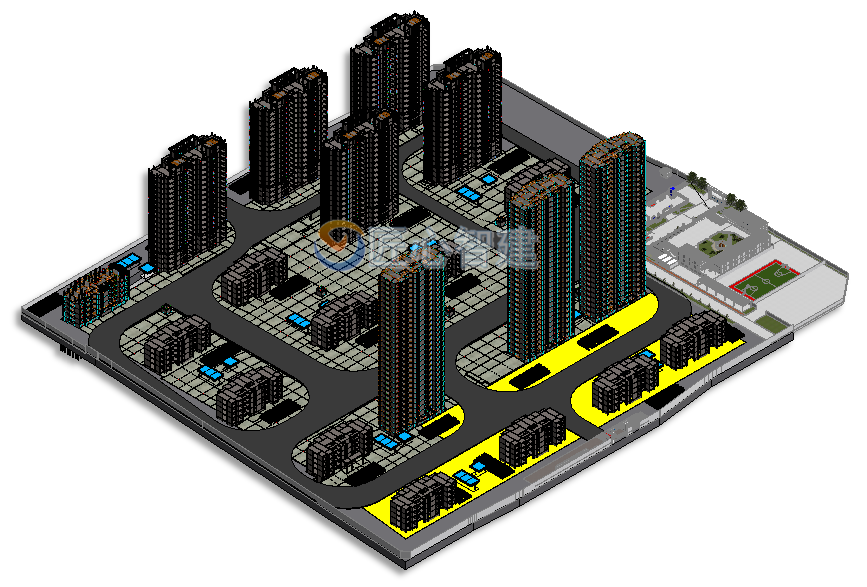BIM模拟三维场地布置 BIM模拟三维场地布置