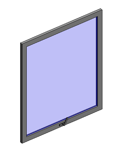 image.png 腿腿教学网-BIM等级考试二级建筑教程 | 2.15 幕墙窗-单扇竖向平开窗族