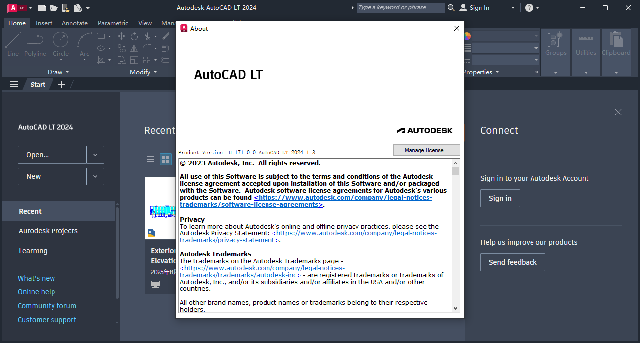 AutoCAD LT 2024(v2024.1.3)英文破解版+注册机下载 AutoCAD LT 2024(v2024.1.3)英文破解版+注册机下载